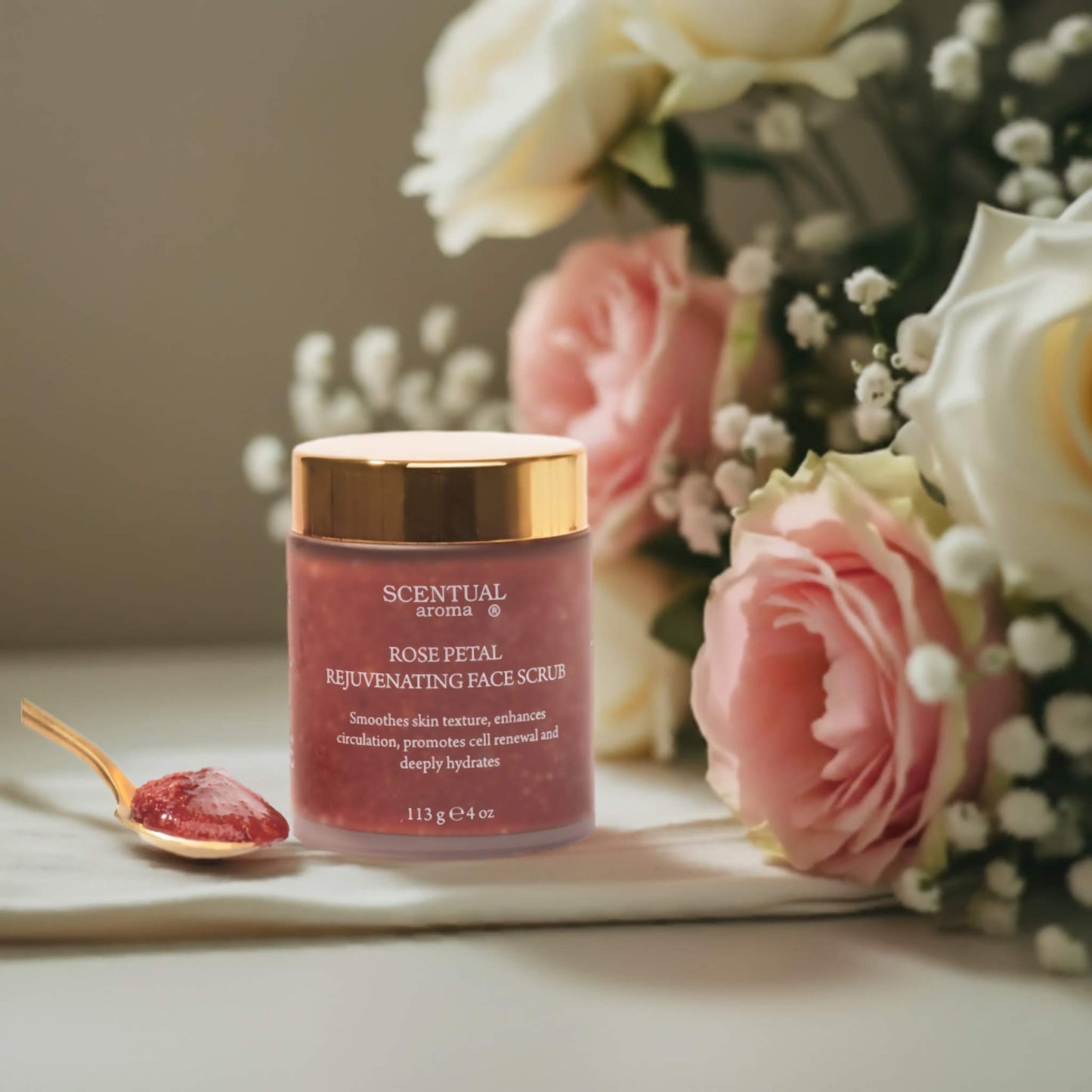 ROSE PETAL Rejuvenating Face Scrub